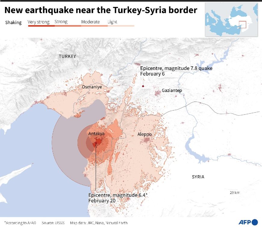 New earthquake near the Turkey-Syria border