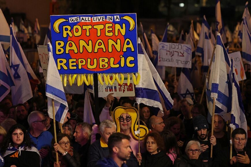 The protests have become a weekly fixture since Benjamin Netanyahu's new government took office