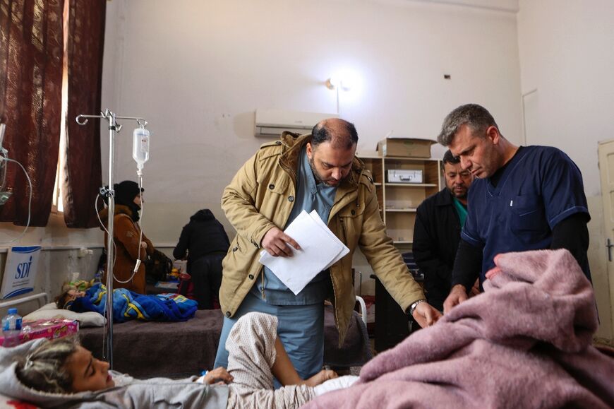 General surgeon Mohamed al-Badr and orthopaedic surgeon Hassan al-Hamdo say Harim hospital was at capacity even before the quake hit