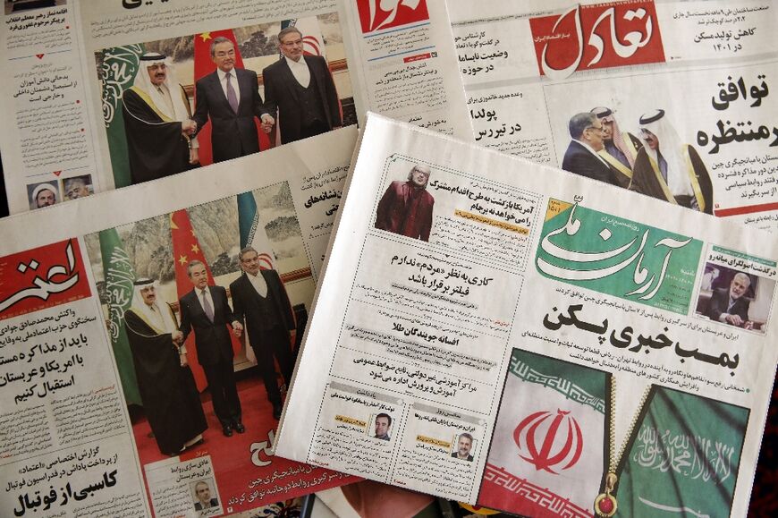 Newspapers in Tehran featured on their frontpages the news last week about the China-brokered deal between Iran and Saudi Arabia to restore ties