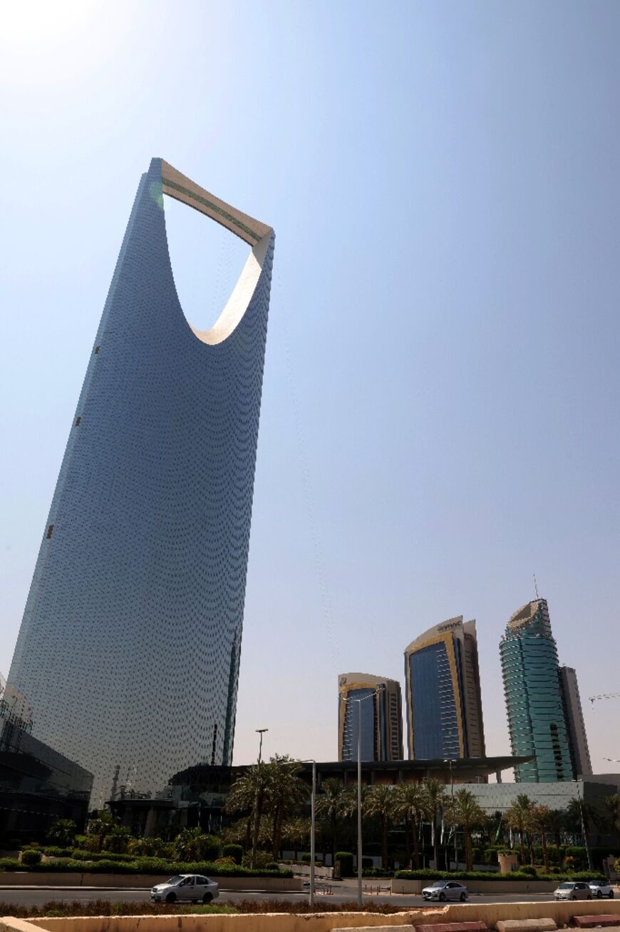 The Kingdom Centre skyscraper in the Saudi capital Riyadh 