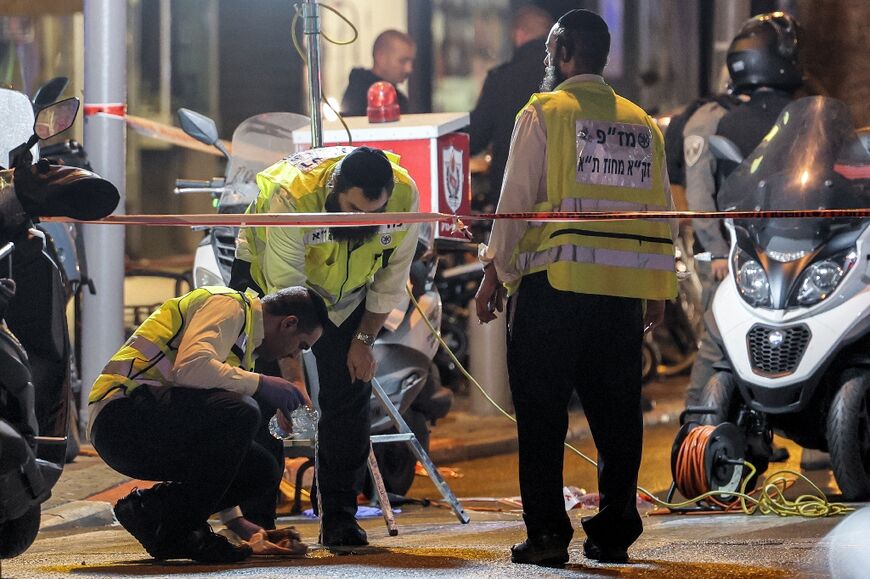 Three people were shot and wounded in Tel Aviv on Thursday in an attack carried out by a member of the armed wing of the Palestinian group Hamas