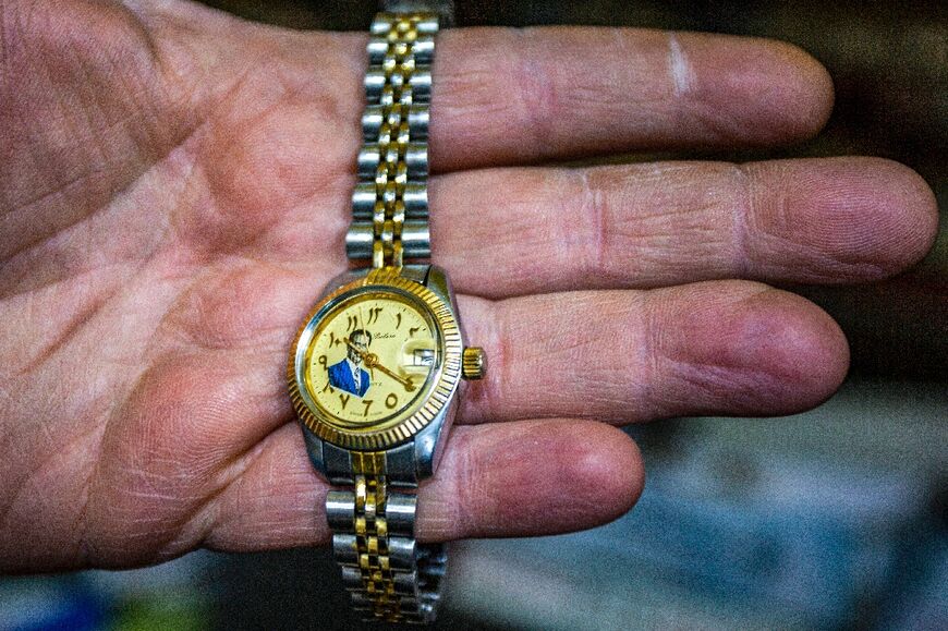 All manner of Saddam memorabilia can found in Jordan, including watches with Saddam on their face