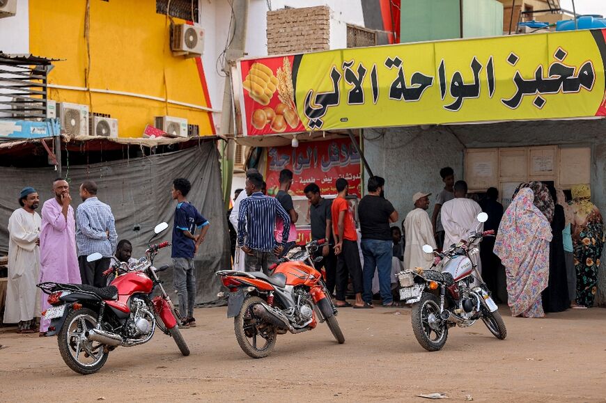 Khartoum residents queue for bread