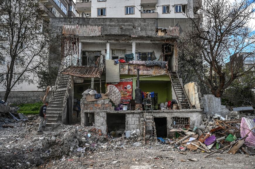 Many of those who remain in Kahramanmaras live in tents next to their broken homes