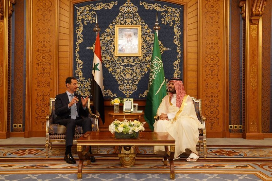 Back in the corridors of power at the Arab summit in Jeddah, Syrian President Bashar al-Assad meets with Saudi Crown Prince Mohammed bin Salman