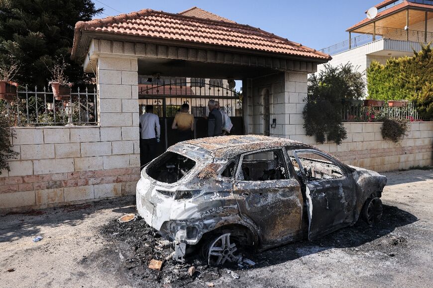 Jewish settlers also torched cars in Turmus Ayya, after Palestinian attackers shot dead four Israelis near Eli settlement in the occupied West Bank