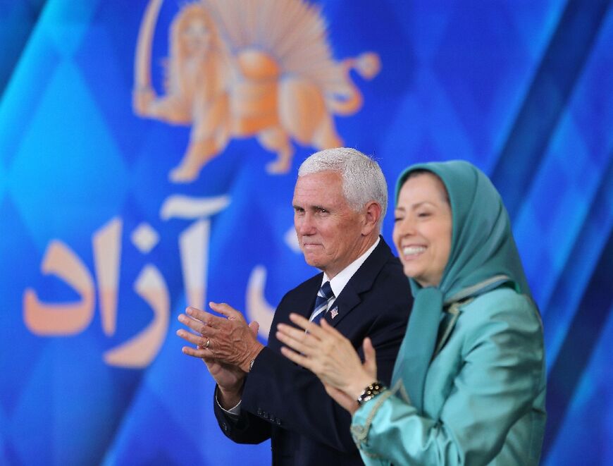 The group is led by Maryam Rajavi and has high-profile supporters
