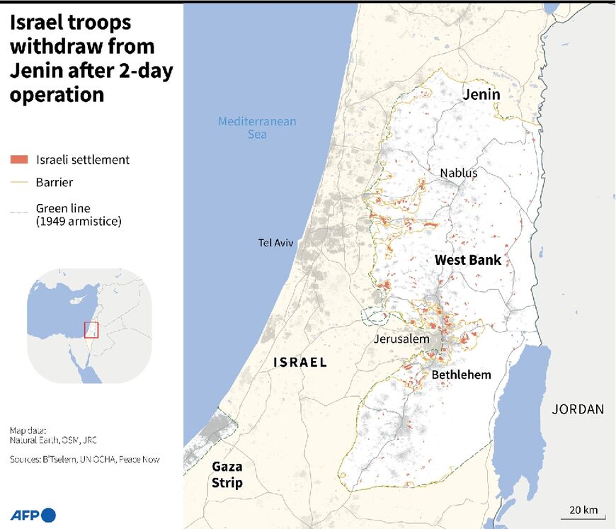 Israel troops withdraw from Jenin