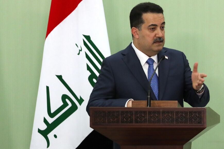 Iraq's Prime Minister Mohamed Shia al-Sudani, in a file picture from July 16, 2023