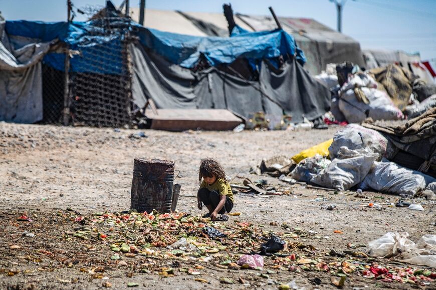 Residents spend their days scavenging the rubbish tip for anything of value, such as scrap metal and bits of plastic, which they hope to sell. It is their main source of income.