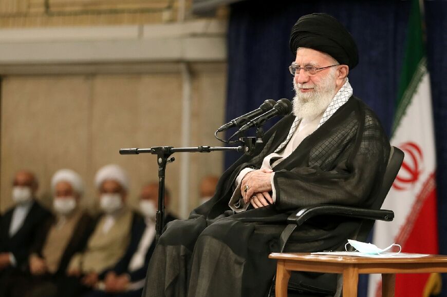 Protesters chanted slogans against supreme leader Ayatollah Ali Khamenei