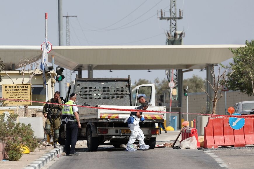 Israel's defence ministry said its security personnel at the Hashmonaim checkpoint were informed by the army that the truck was coming their way
