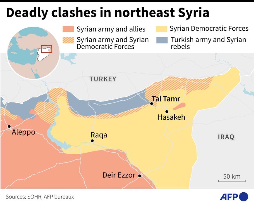 Clashes in northeast Syria