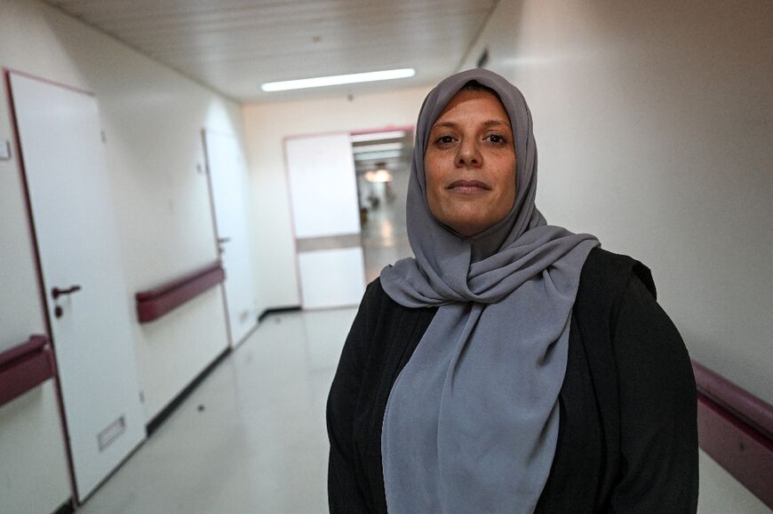 Salma al-Zawi, a mental health social worker at the hospital, says it's vital to get survivors to talk about what happened to them so that they can "cry and let out the pressure"