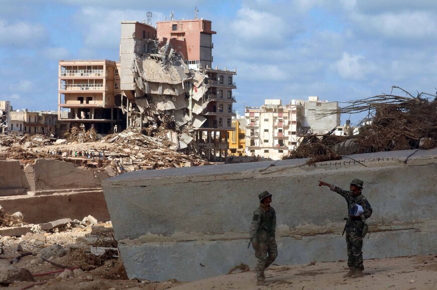 The flood flattened buildings and ravaged Derna
