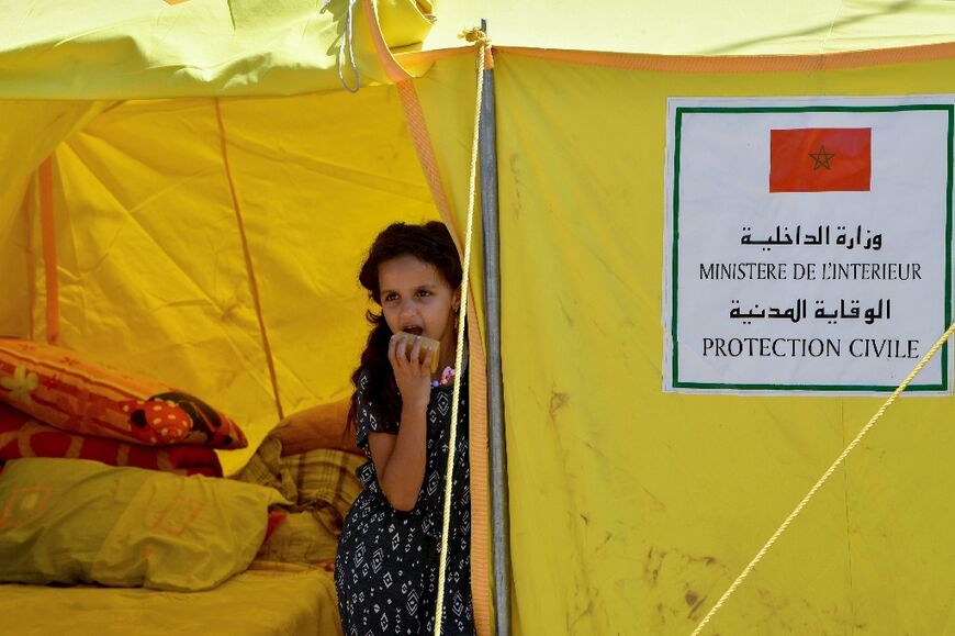 Many survivors have stayed close to their ravaged villages and now sleep in improvised shelters and simple tents provided by Morocco's civil protection service