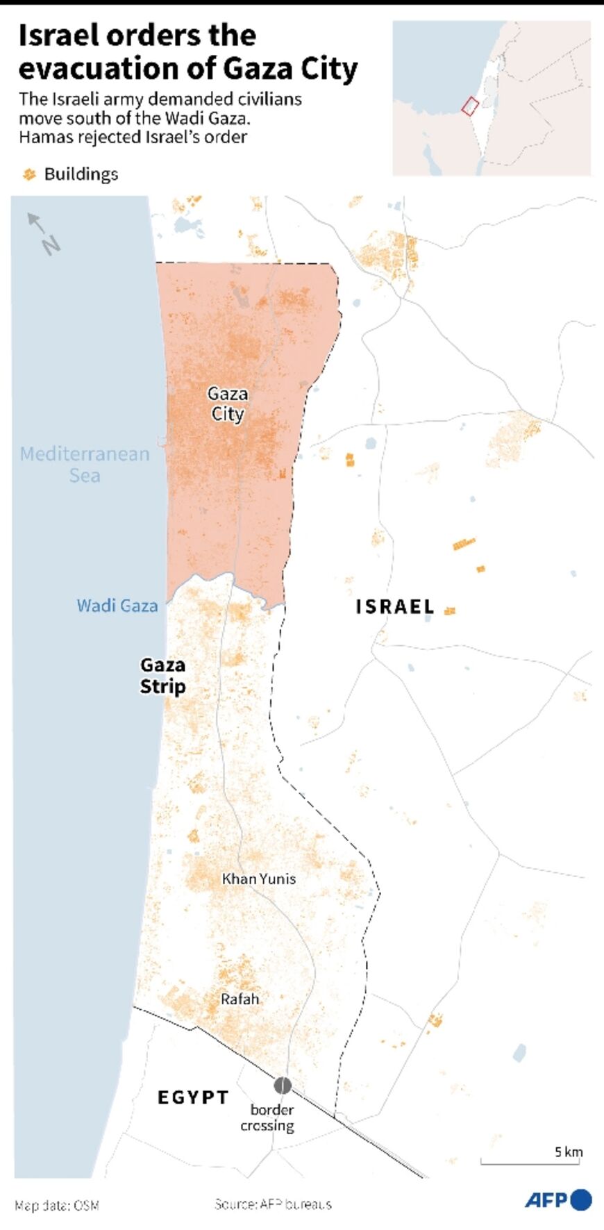 Israel orders the evacuation of Gaza City