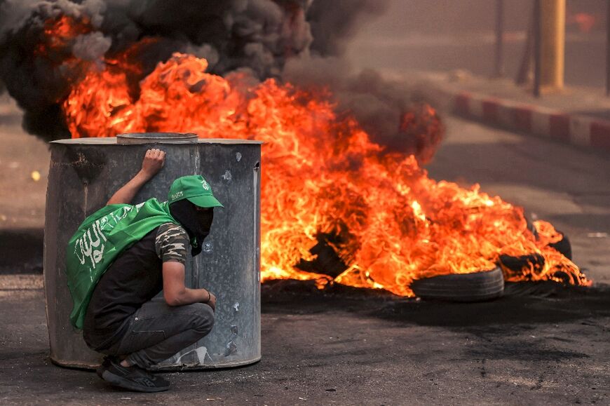 There have been clashes with Israeli troops in the occupied West Bank during protests in support of Gaza