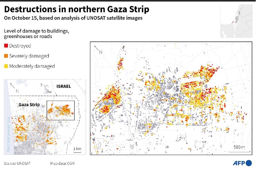 Destruction in northern Gaza Strip
