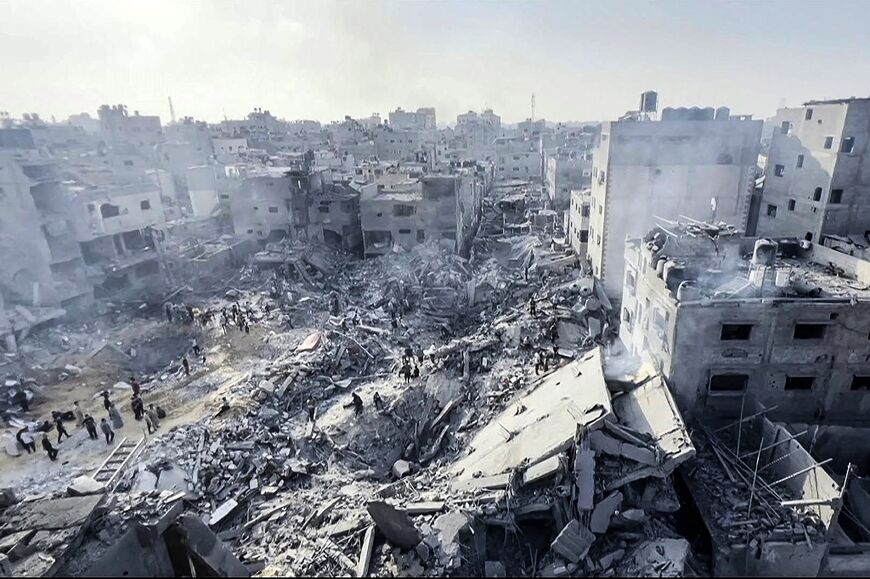 The aftermath of the second strike on the Jabalia refugee camp in as many days
