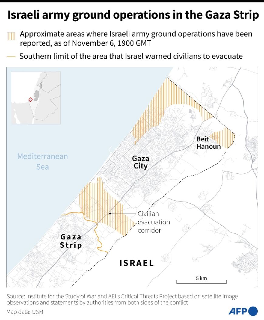 Israeli army ground operations in the Gaza Strip