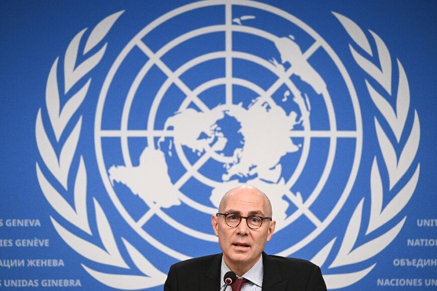 UN High Commissioner for Human Rights Volker Turk gave a press conference in Geneva
