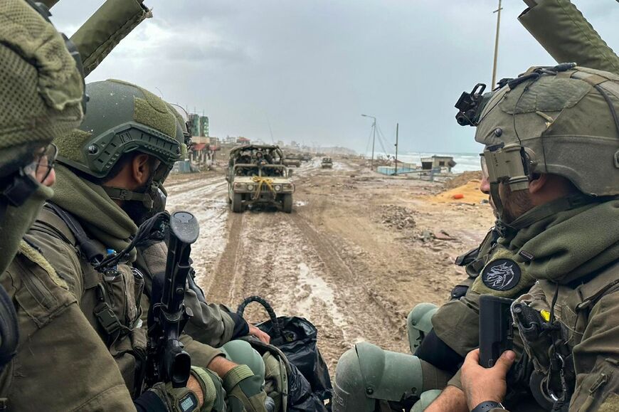 Israeli troops on the ground in the northern Gaza Strip, after the truce expired