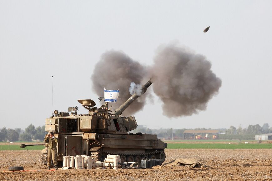Israel fires from near the Gaza border on December 12