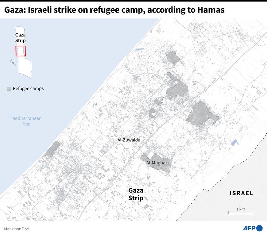 Gaza: Israeli strike on refugee camp, according to Hamas