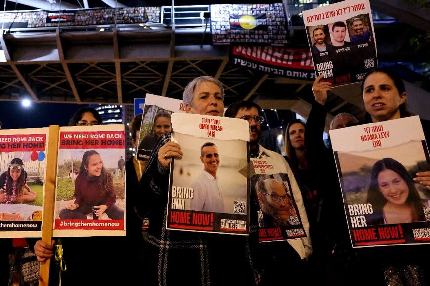 Israelis protest in Tel Aviv, demanding action to secure the release of hostages held in Gaza