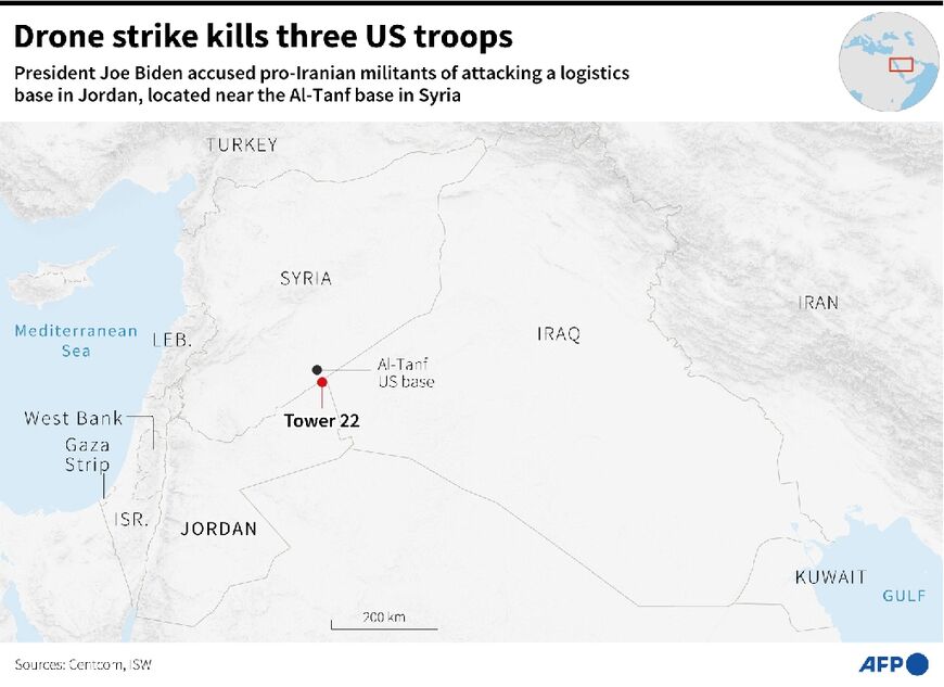 Drone attack kills three US soldiers