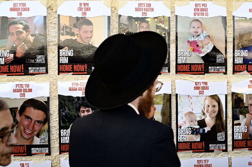 Images of the hostages are everywhere in Israel