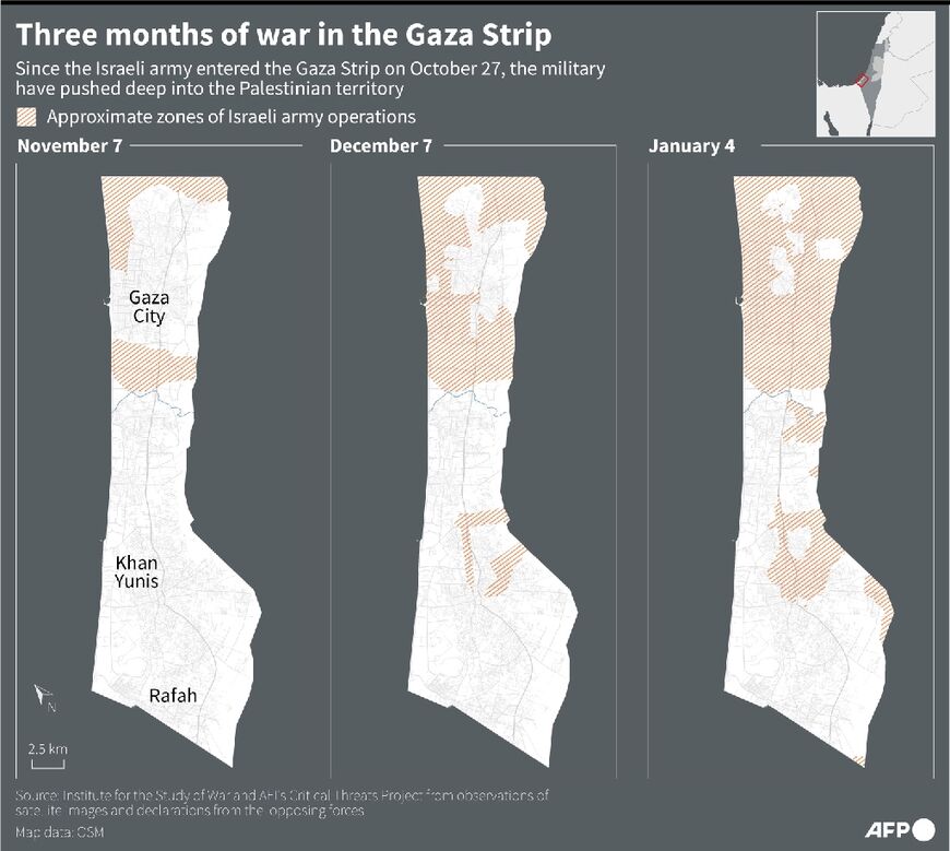 Three months of war in the Gaza Strip