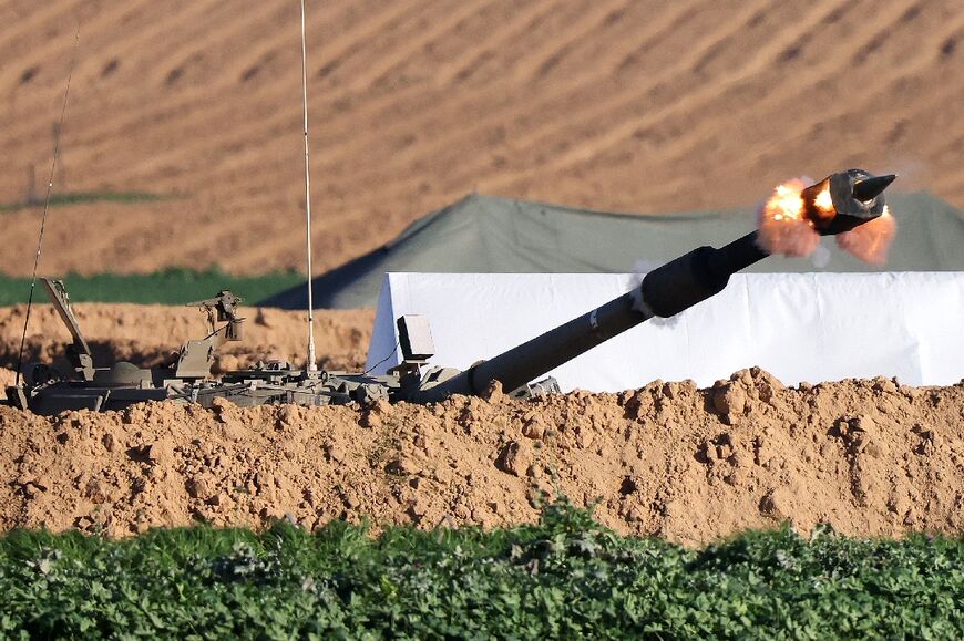 Israeli artillery fires towards the Gaza Strip