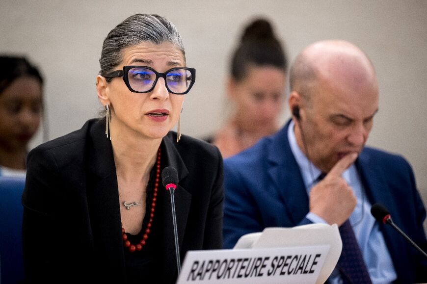 UN special rapporteur Francesca Albanese's address was received with applause at the Human Rights Council in Geneva