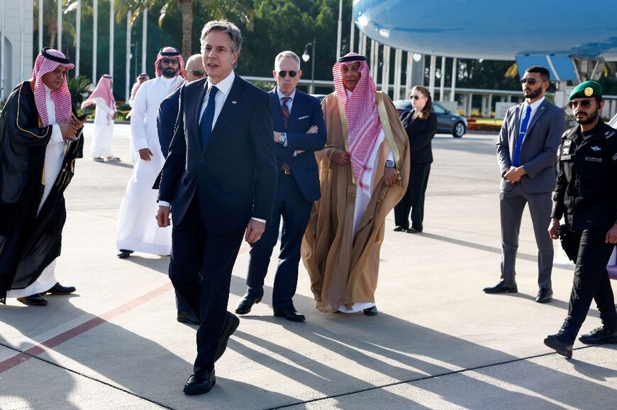 US Secretary of State Antony Blinken arrives in Jeddah at the start of a regional tour