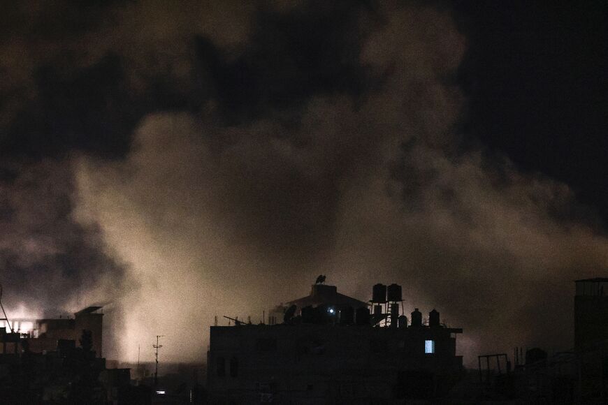 The Israeli bombardment of Rafah continued late on Tuesday