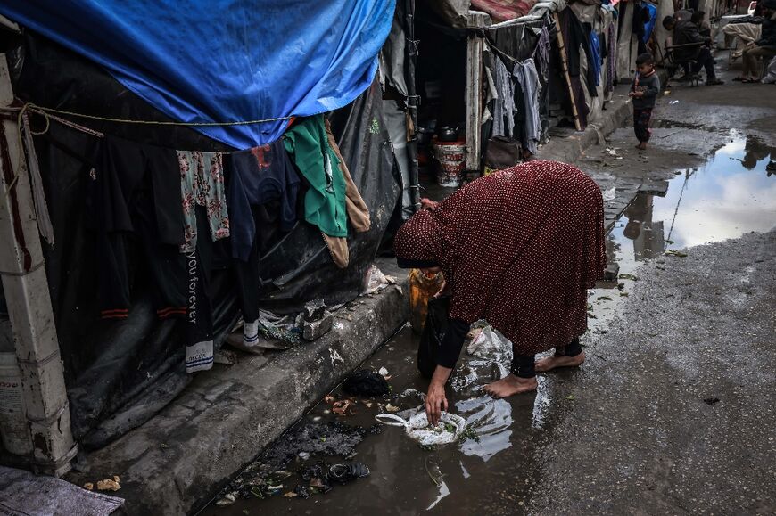 Contaminated water in Rafah's makeshift camps helps to spread diseases such as Hepatitis A