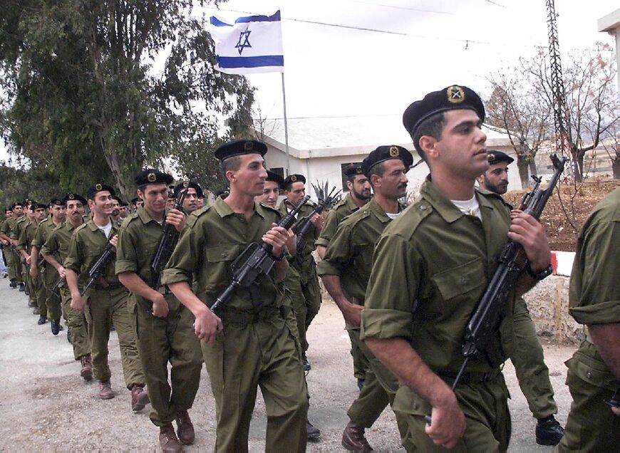 Members of the South Lebanon Army in 1999, the year before they fled Lebanon following Israel's sudden withdrawal