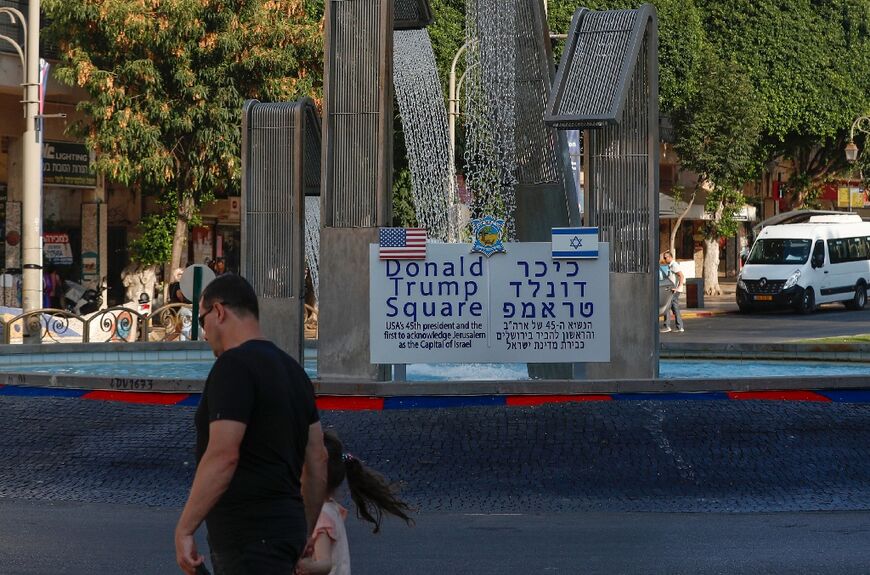 In Israel, a plaza received the name 'Donald Trump Square'
