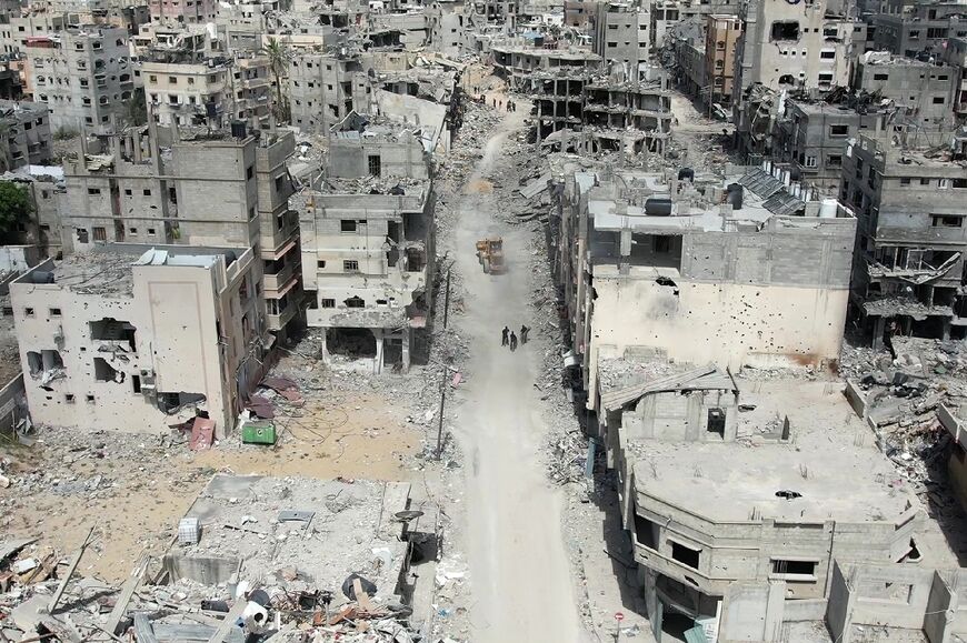 The Khan Yunis footage showed street after street of littered with gutted, collapsed or entirely flattened buildings