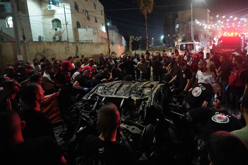 The Palestinian health ministry said two people were killed in the strike, which the Israeli military said targeted a "terrorist cell"