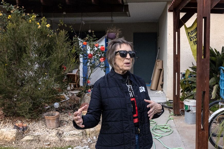 Israeli-American Adele Raemer, who has lived in Kibbutz Nirim hard by the Gaza border for nearly half a century says she is detemined to make the community "beautiful again" after the Hamas attack of October 7, 2023.