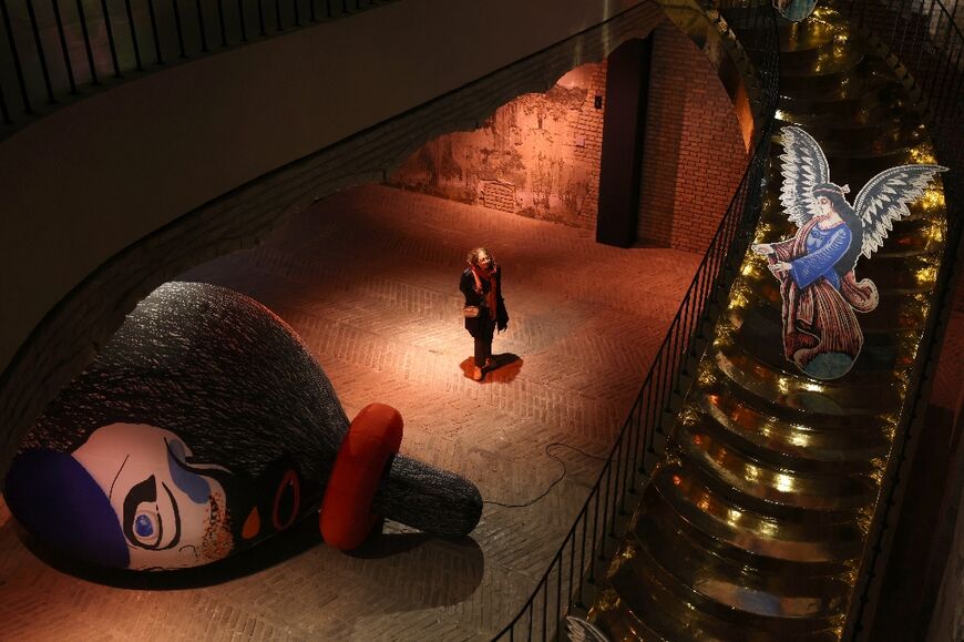 The current exhibition on display is a collection of installation works, sculptures and paintings by Iranian artist Maryam Amini