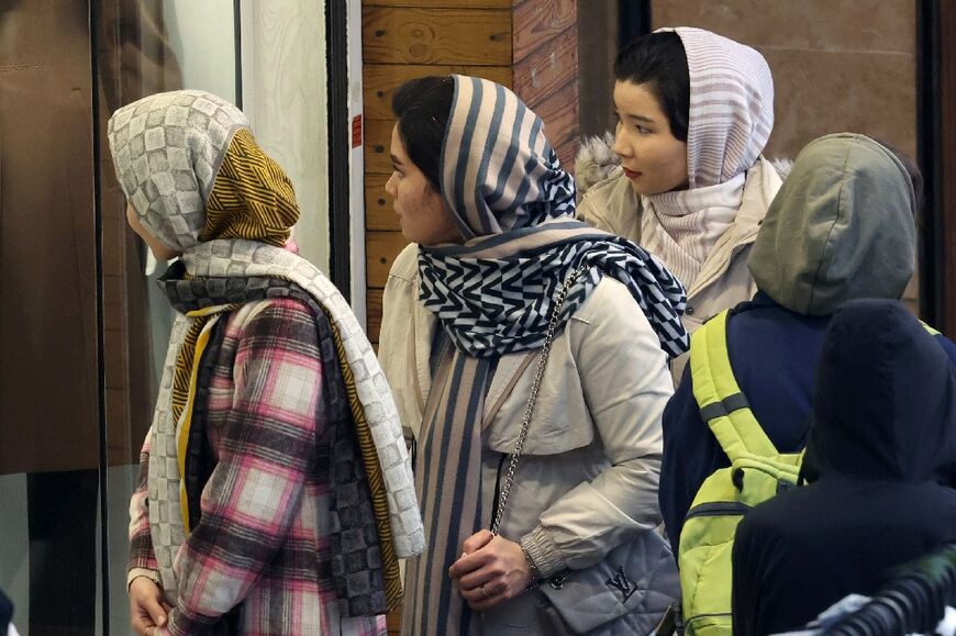 Iranian women have also pushed the boundaries by allowing the head covering to slide back