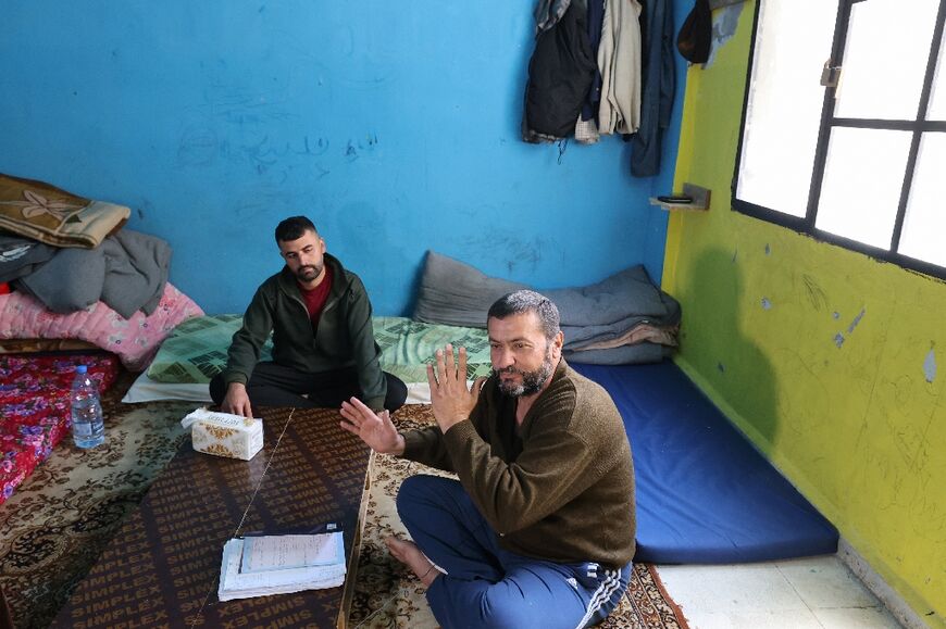 Lebanon says nearly 16,000 Syrians have arrived since early March -- many of them, like these men, are sheltering in predominantly Alawite villages 
