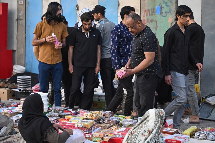 Iraqis flock to the market  because they say the quality of goods available from Iranian vendors is better