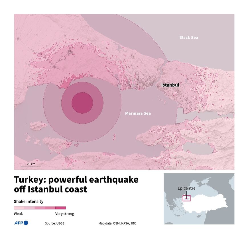 Turkey: powerful earthquake off Istanbul coast