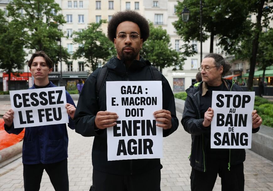 French President Emmanuel Macron has accused Israeli Prime Minister Benjamin Netanyahu of "unacceptable" and "shameful" behaviour in blocking aid to the Palestinians in Gaza